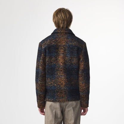 NN07 Gael Jacquard Jacket Blue Multi