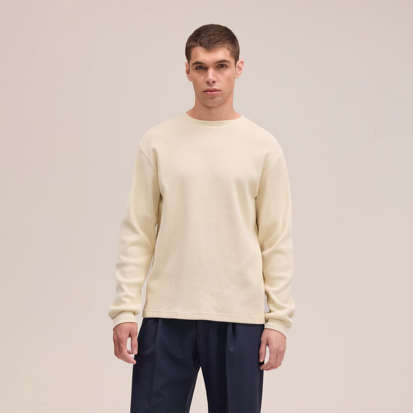 NN07 Jett L/S Tee Ivory - The Sporting Lodge