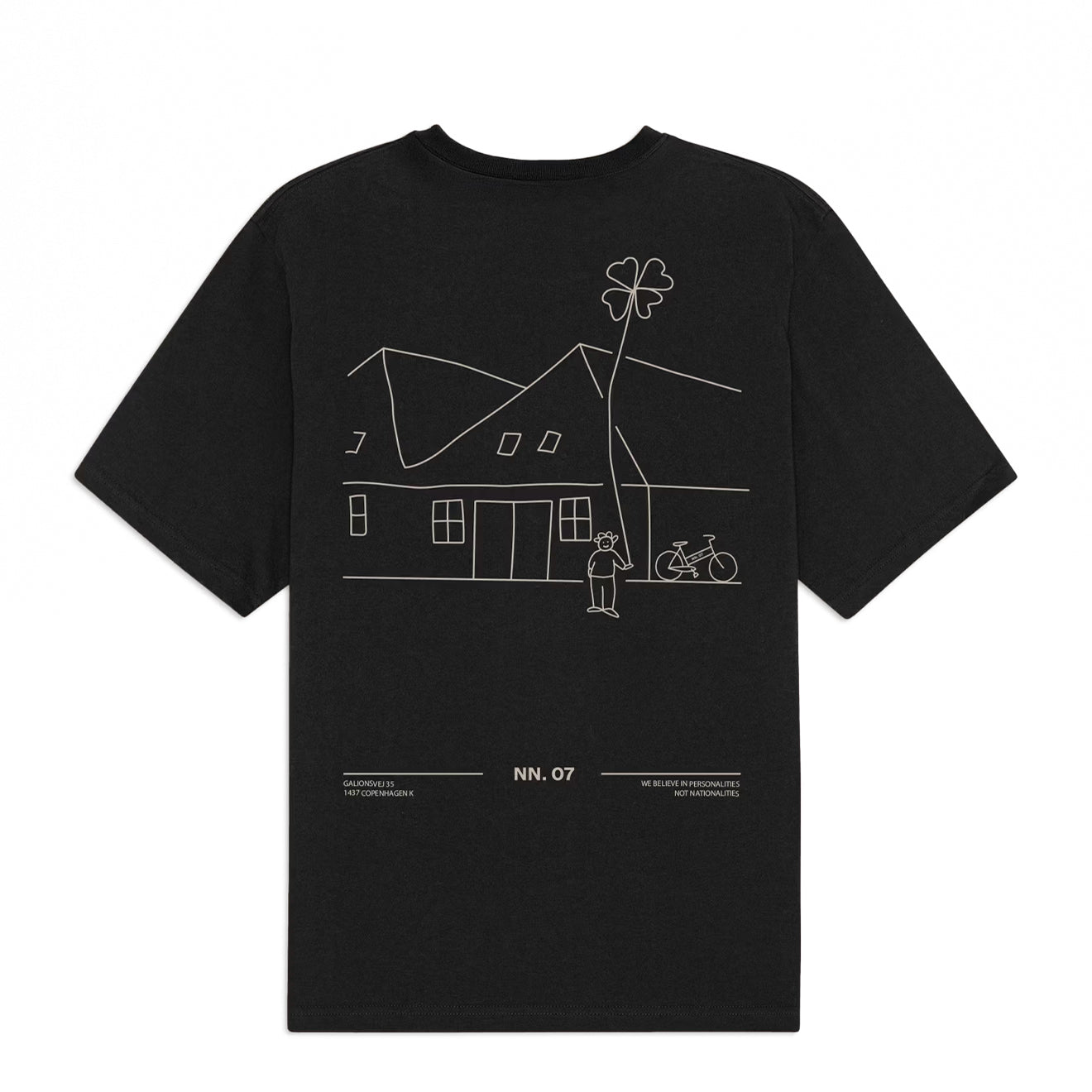 NN07 Jett Tee Black - The Sporting Lodge