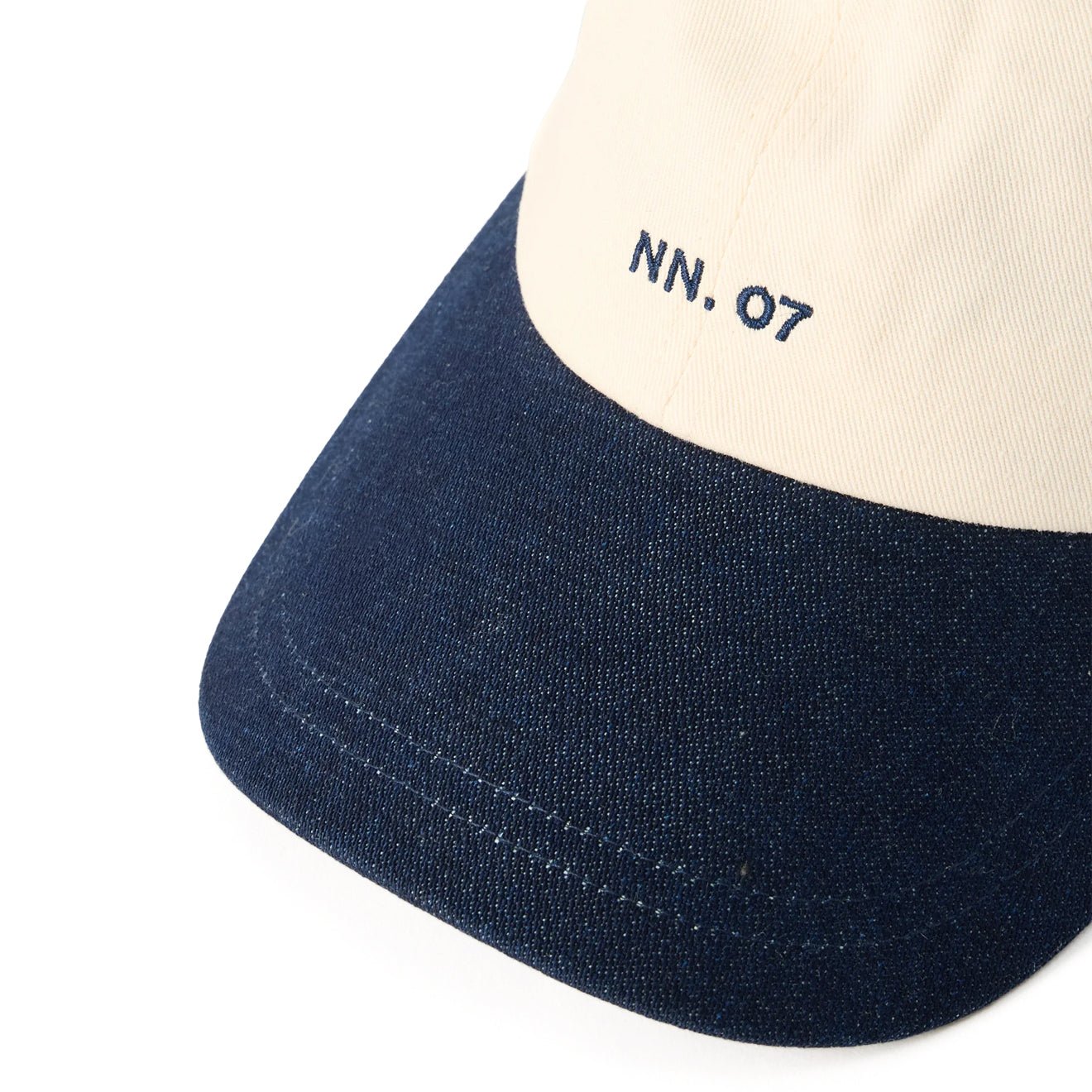 NN07 Logo Cap Raw Indigo