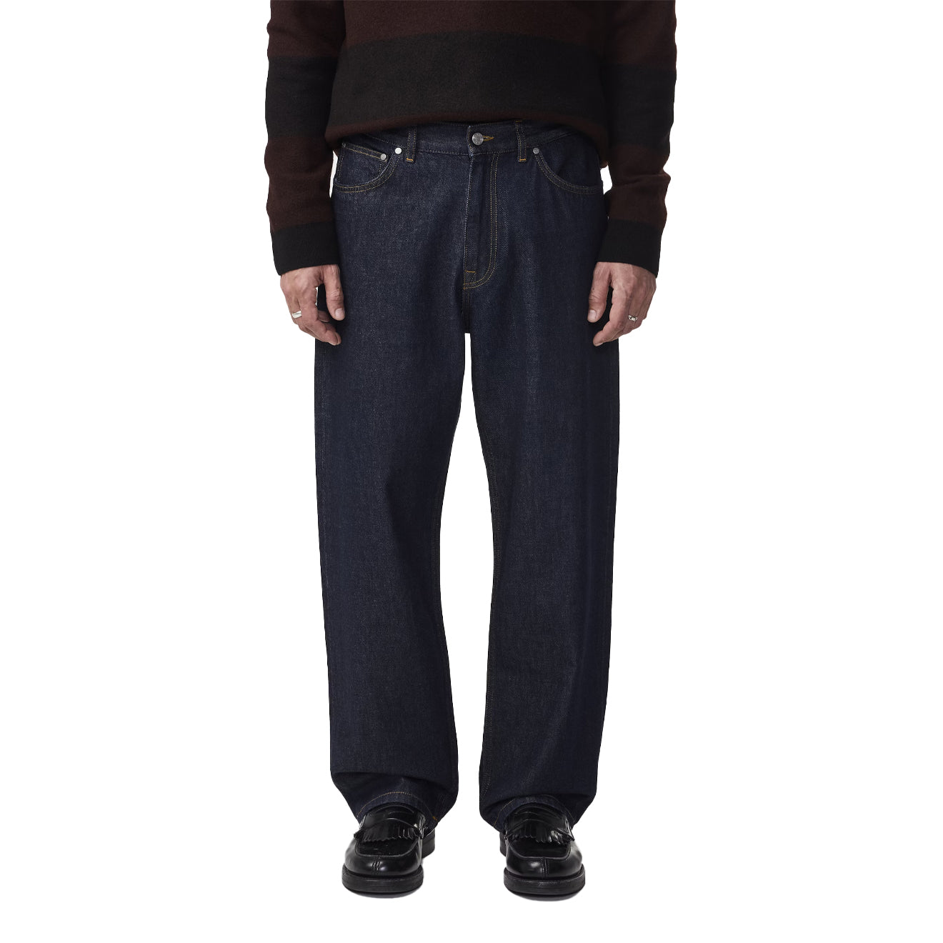 NN07 Otis Straight Leg Relaxed Fit Jeans Raw Indigo - The Sporting Lodge