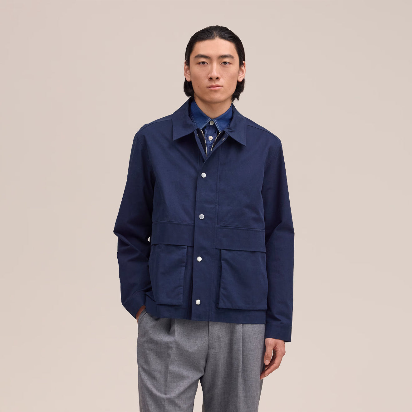 NN07 Paulo Jacket Navy Blue - The Sporting Lodge