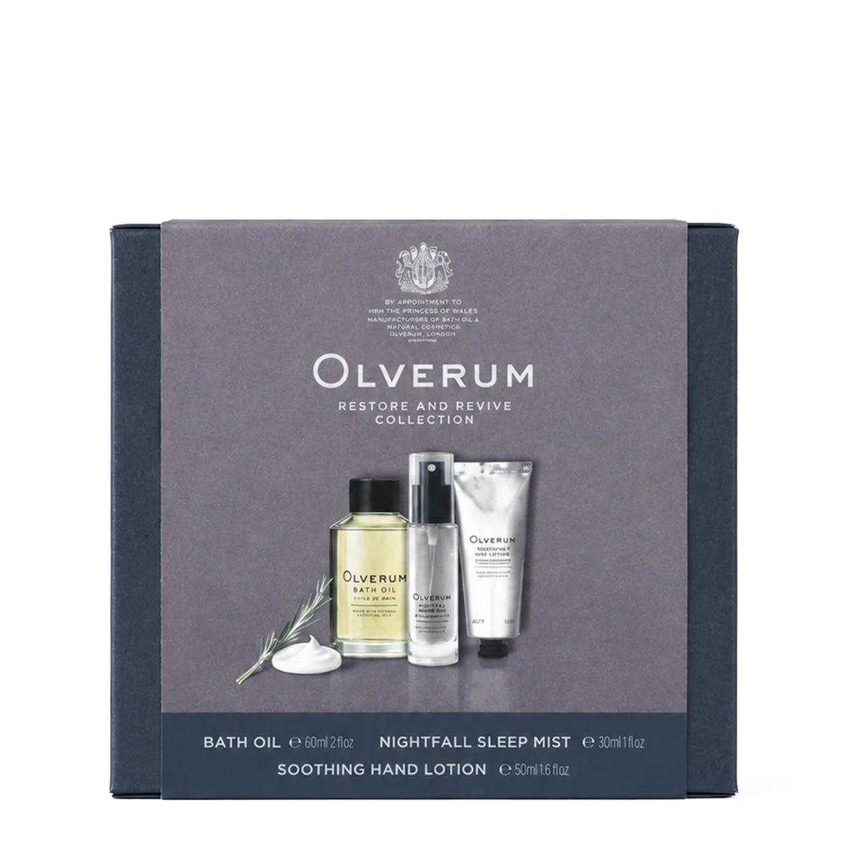 Olverum Revive & Restore Collection 60ml, 30ml, 50ml