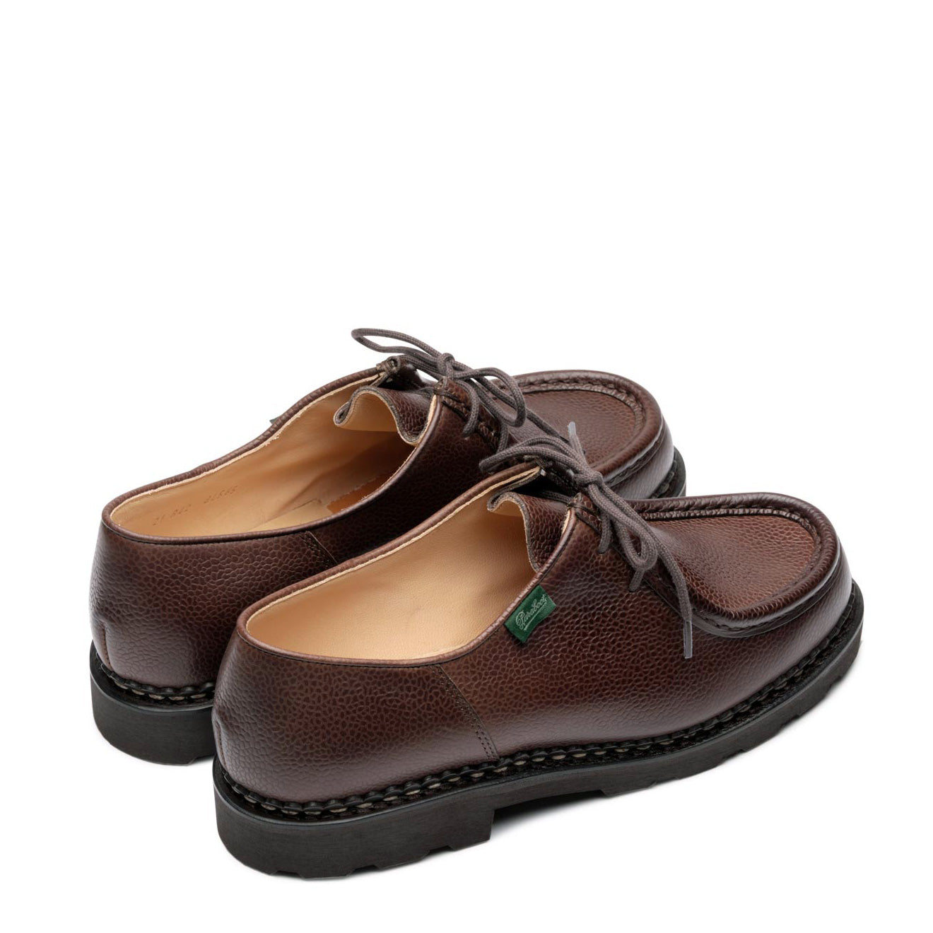 Paraboot Michael Marche II Shoe Grained Brown Leather - The Sporting Lodge