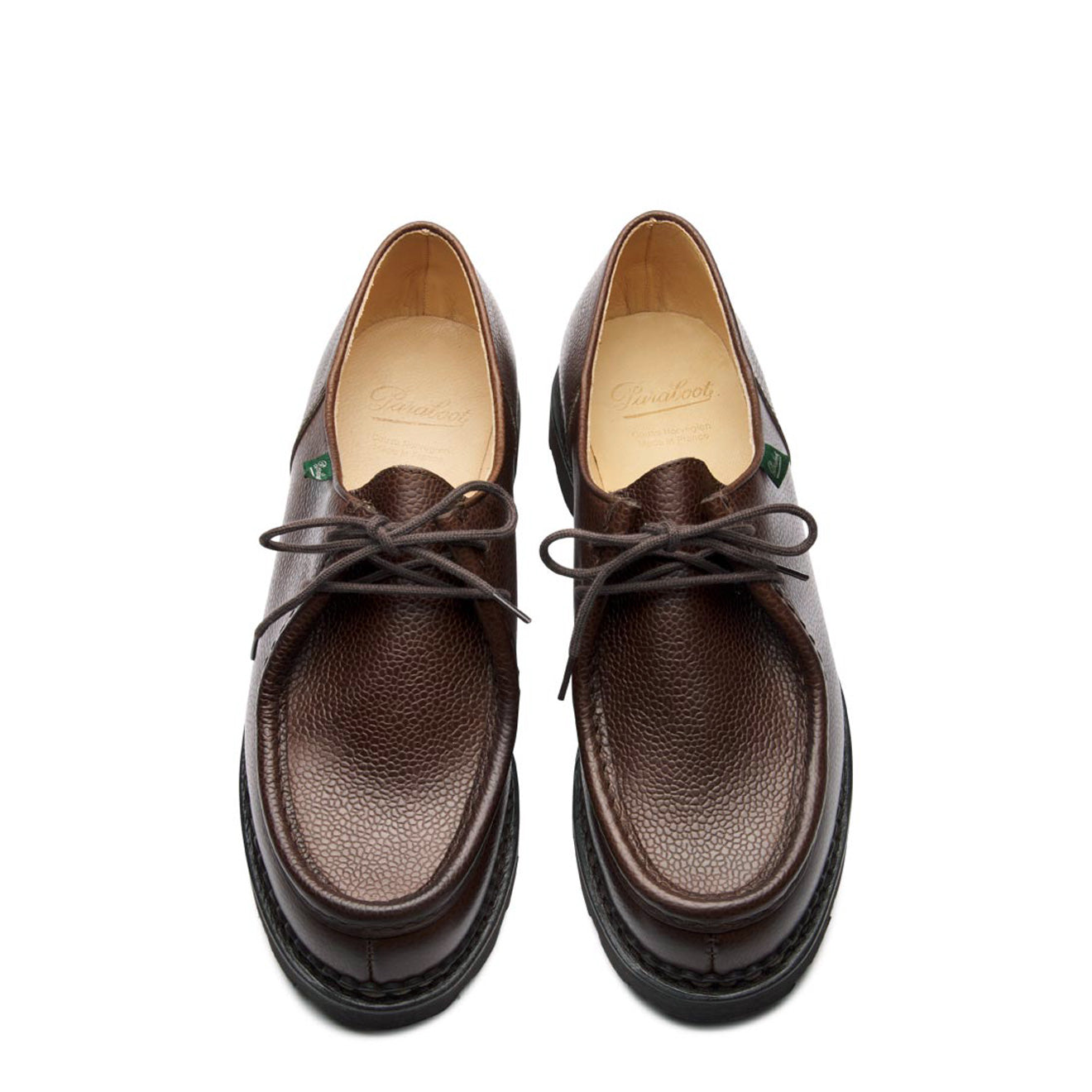 Paraboot Michael Marche II Shoe Grained Brown Leather - The Sporting Lodge