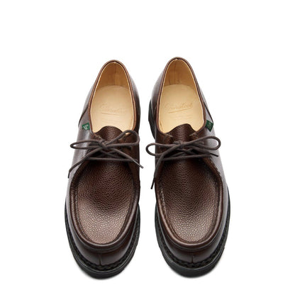 Paraboot Michael Marche II Shoe Grained Brown Leather - The Sporting Lodge