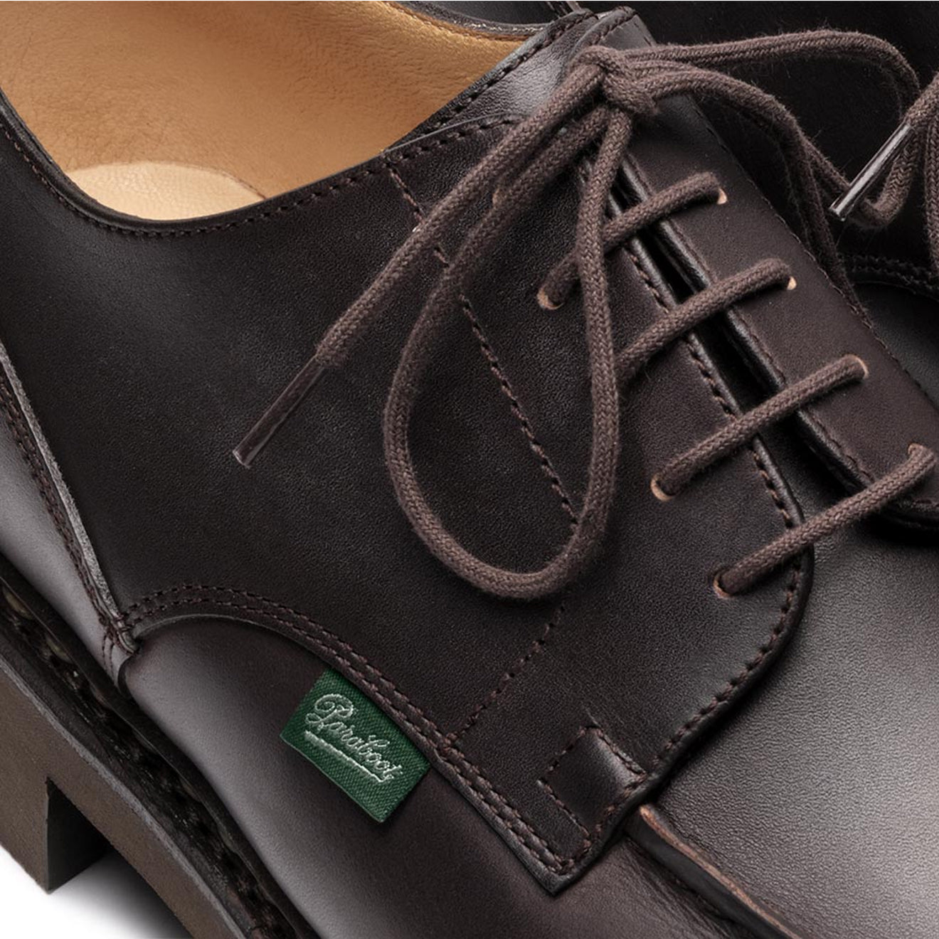 Paraboot Chambord Tex Shoe Marron Lisse Cafe - The Sporting Lodge