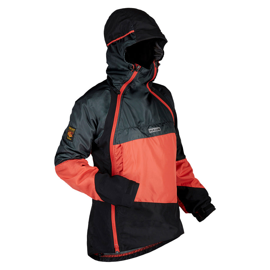 Paramo Womens Velez Evolution Hybrid Smock Hot Coral / Steel / Black-5