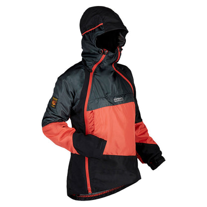 Paramo Womens Velez Evolution Hybrid Smock Hot Coral / Steel / Black-5