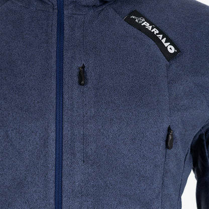Paramo Enduro Fleece Hoodie Indigo Marl / Midnight - The Sporting Lodge