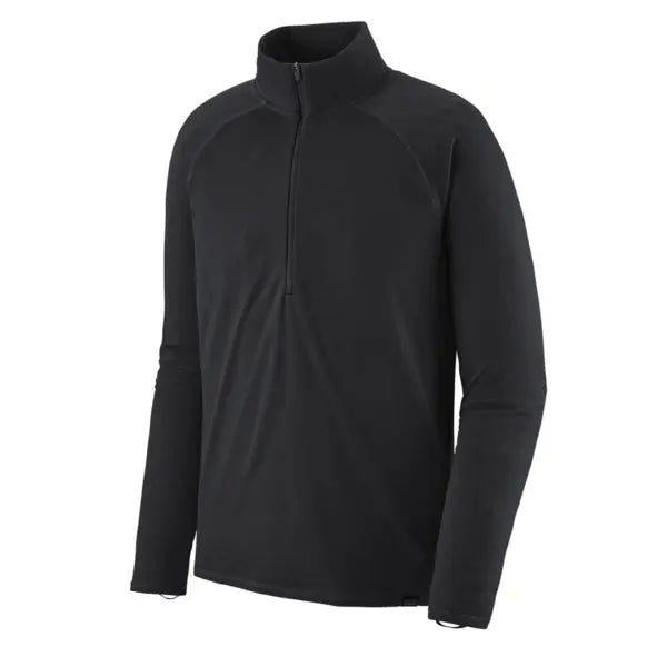 Patagonia Capilene Midweight Zip Neck Black - The Sporting Lodge