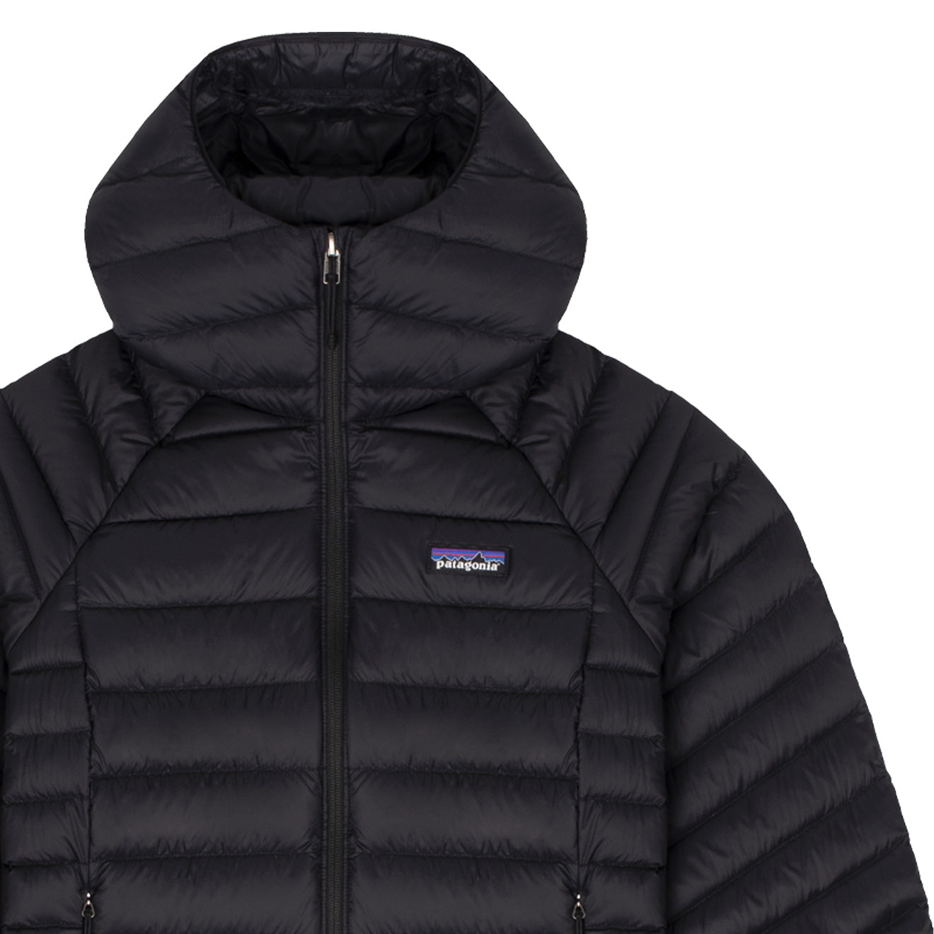 Patagonia Womens Down Sweater Hoody Black - The Sporting Lodge