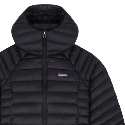 Patagonia Womens Down Sweater Hoody Black - The Sporting Lodge