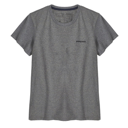 Patagonia Womens P-6 Logo Responsibili-Tee Gravel Heather