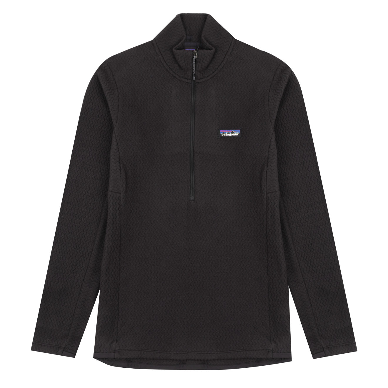 Patagonia Womens R1 Air Zip Neck Black - The Sporting Lodge