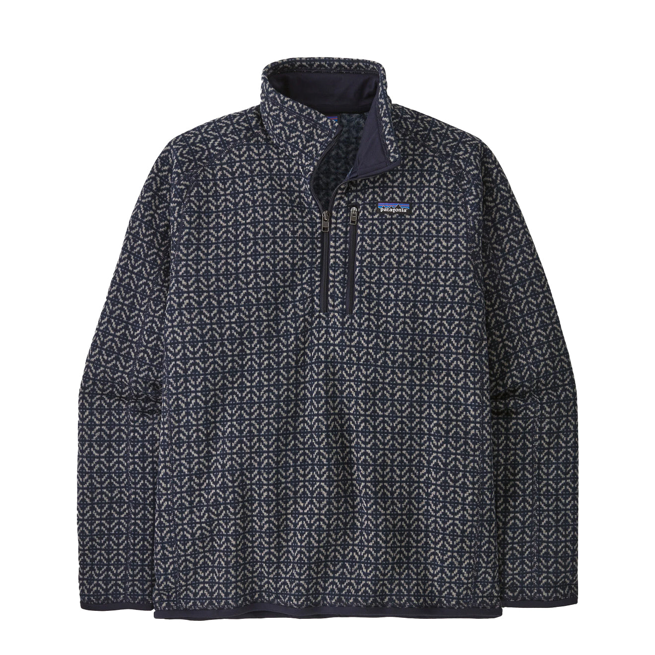Patagonia Better Sweater 1/4 Zip Fleece Scales Sunken Blue