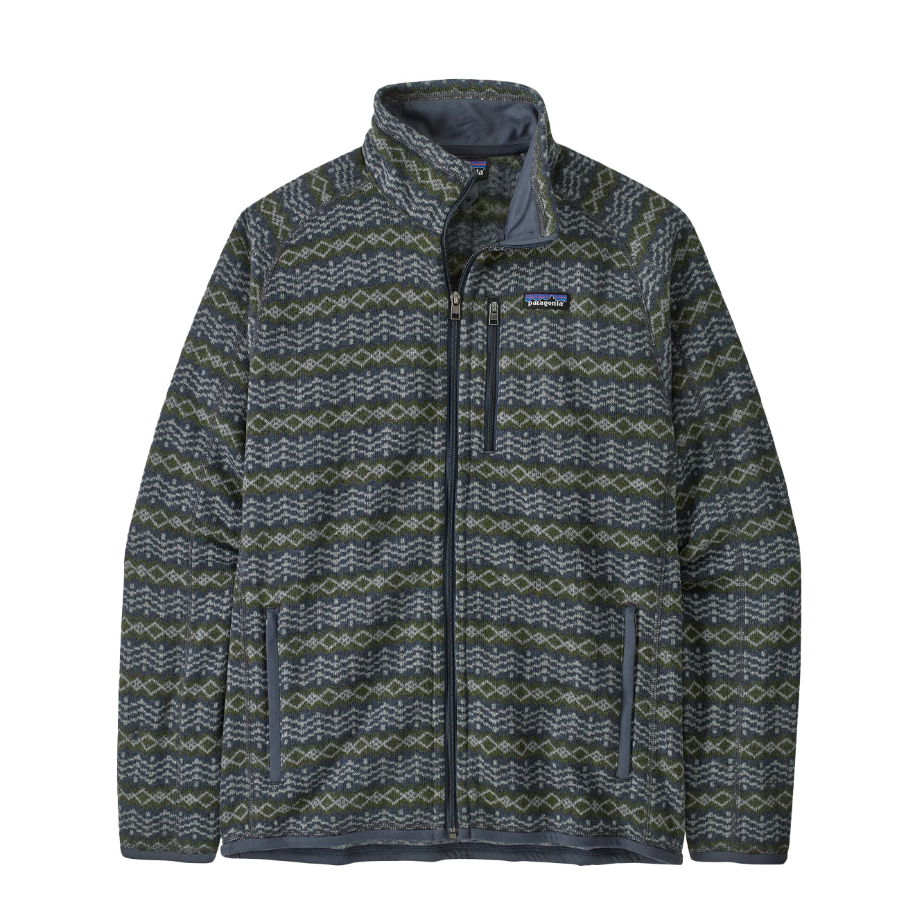 Patagonia Better Sweater Fleece Jacket Woven Together Smolder Blue