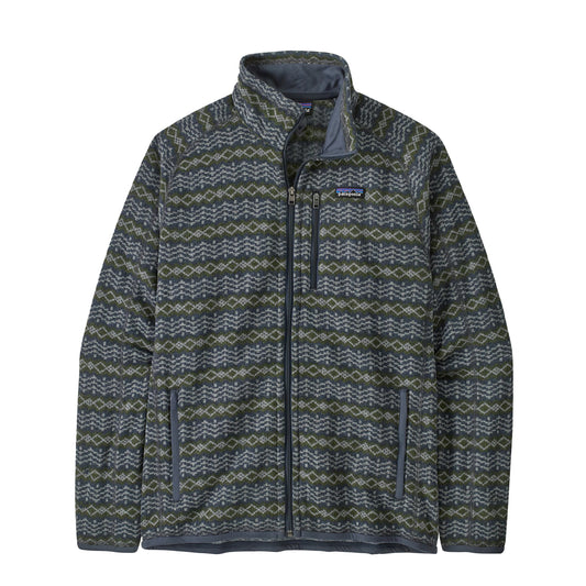 Patagonia Better Sweater Fleece Jacket Woven Together Smolder Blue