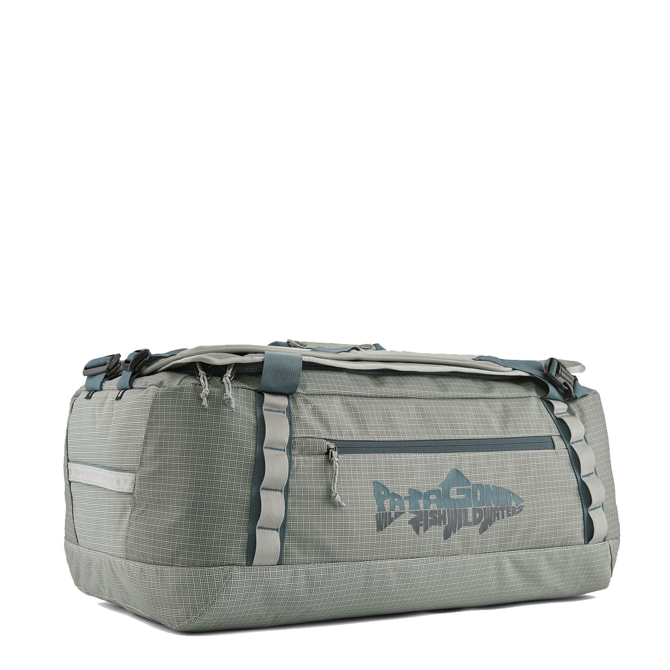 Patagonia Black Hole Duffel 55L Wild Waterline / Sleet Green - The Sporting Lodge