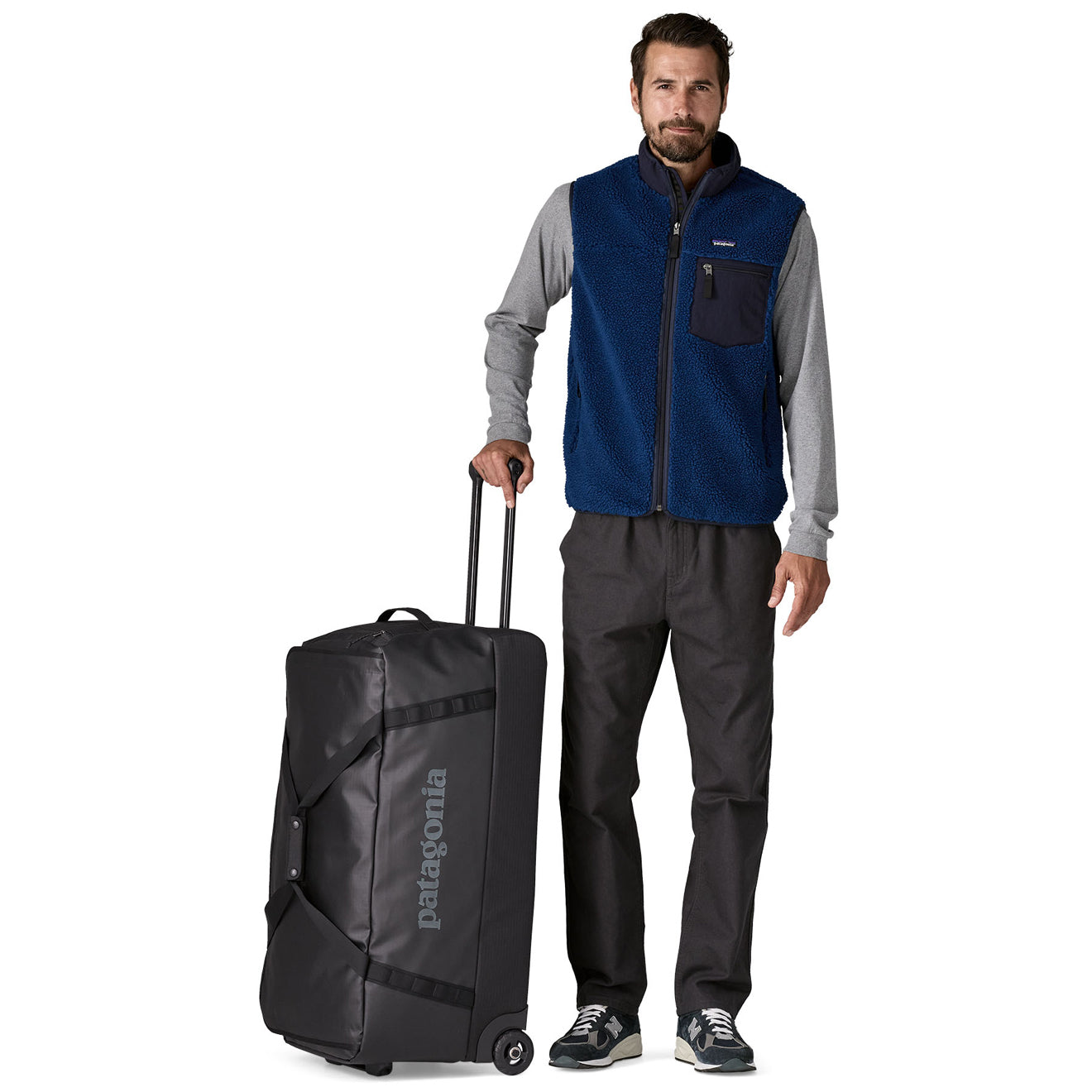 Patagonia Black Hole Wheeled Duffel 100L Black w/Black