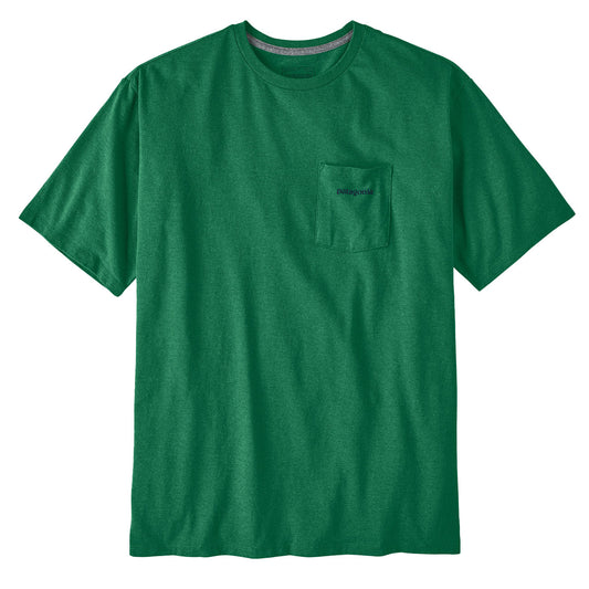 Patagonia Boardshort Logo Pocket Responsibili-Tee Gather Green - The Sporting Lodge