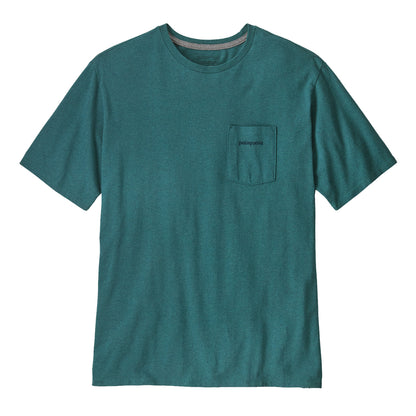 Patagonia Boardshort Logo Pocket Responsibili-Tee Wetland Blue - The Sporting Lodge