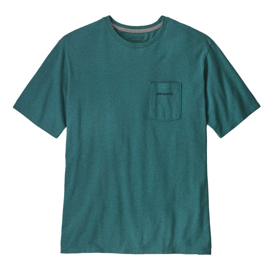 Patagonia Boardshort Logo Pocket Responsibili-Tee Wetland Blue - The Sporting Lodge