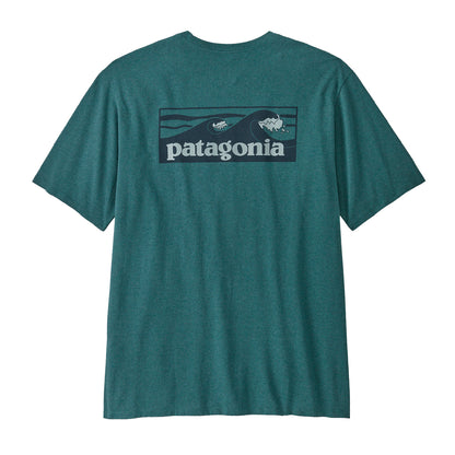 Patagonia Boardshort Logo Pocket Responsibili-Tee Wetland Blue - The Sporting Lodge