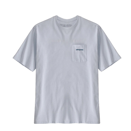 Patagonia Boardshort Logo Pocket Responsibili-Tee White - The Sporting Lodge