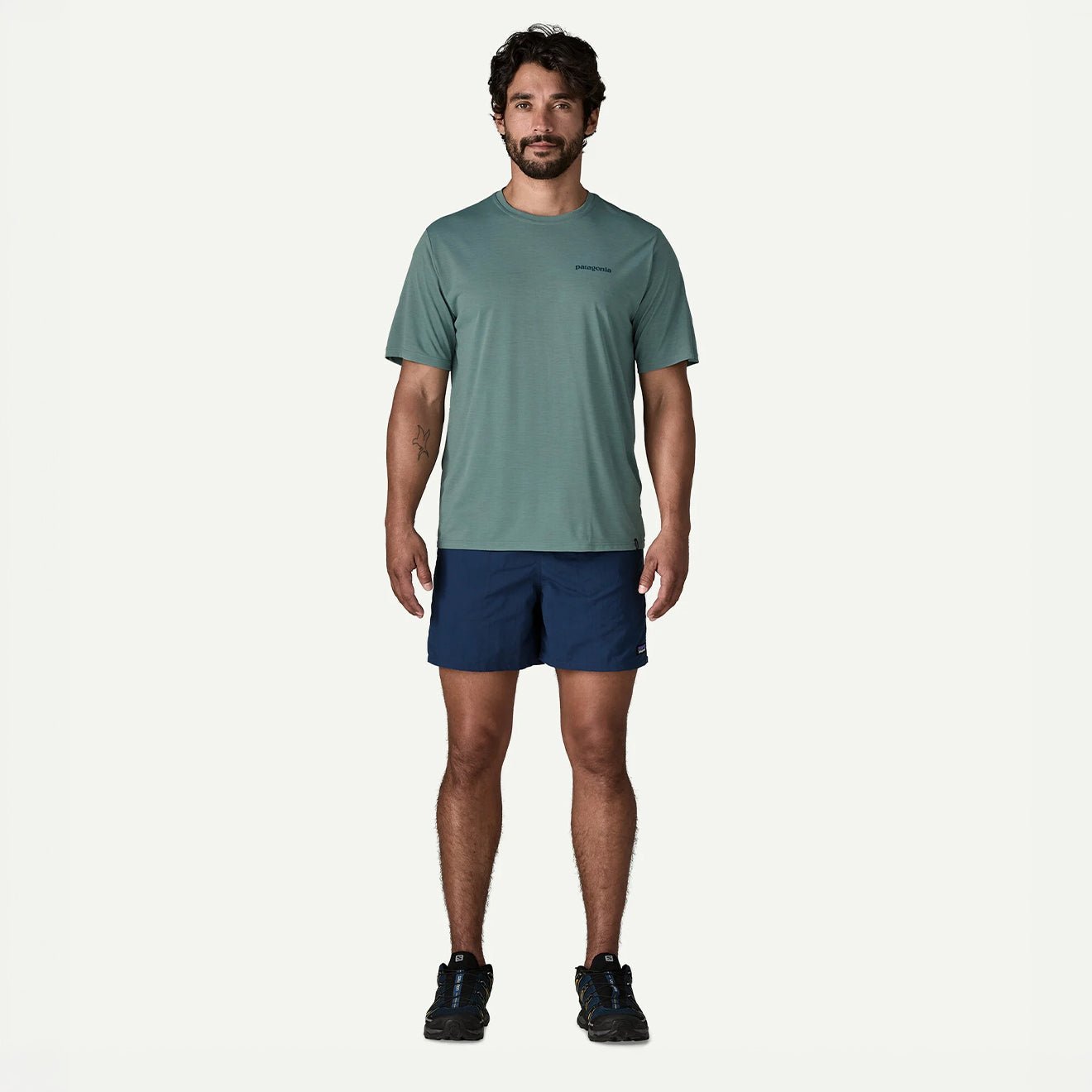 Patagonia Cap Cool Daily Shirt Boardshort Logo Blue Sage Light Blue Sage X - Dye