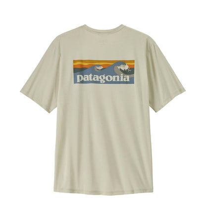 Patagonia Cap Cool Daily Shirt Boardshort Logo Dyno White