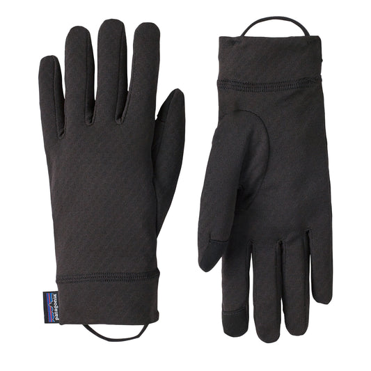 Patagonia Cap Midweight Liner Gloves Black - The Sporting Lodge