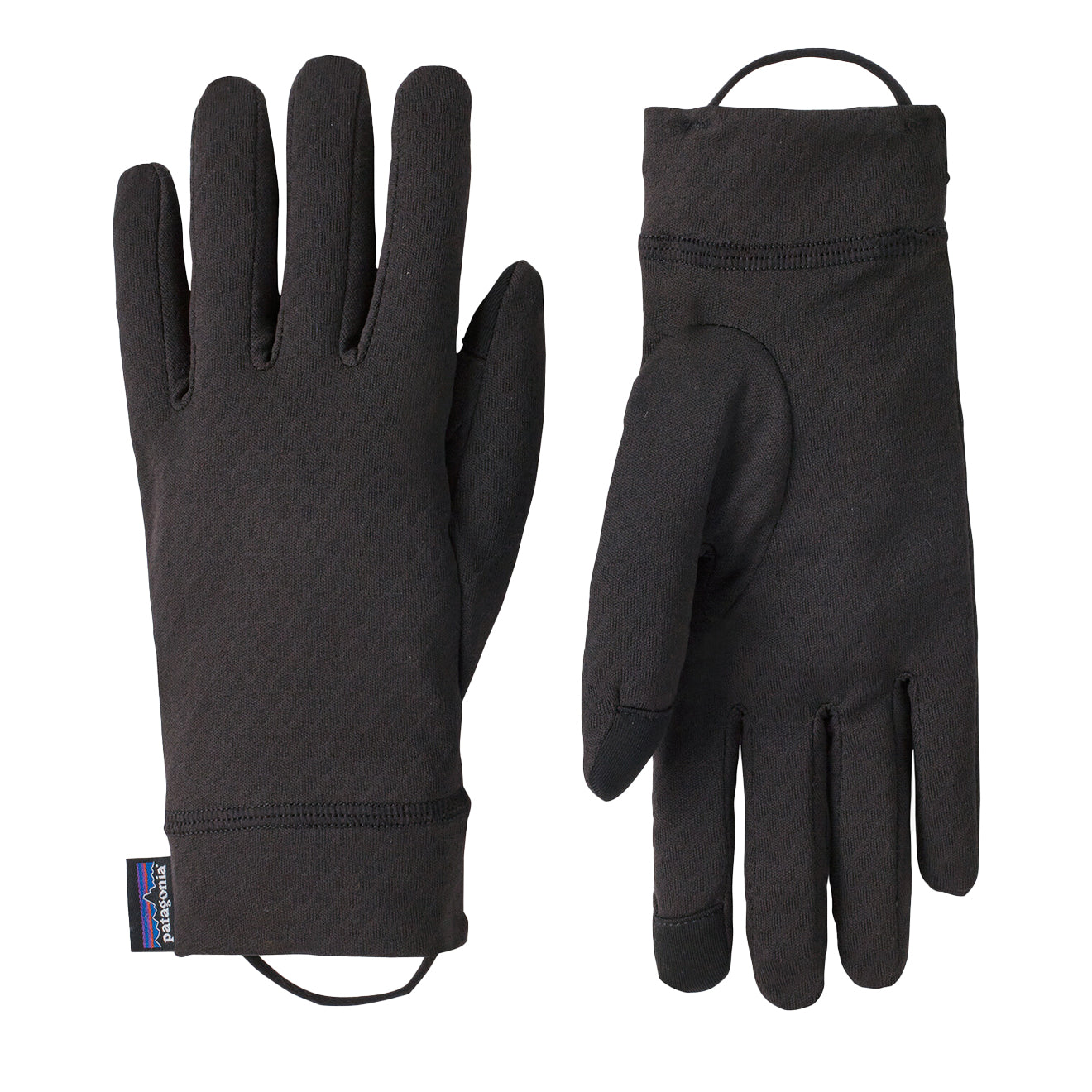 Patagonia Cap Midweight Liner Gloves Black - The Sporting Lodge