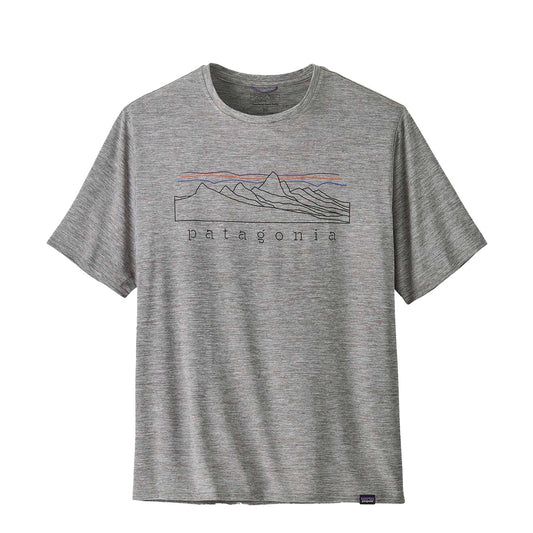 Patagonia Capilene Cool Daily Graphic Shirt Stratapeaks Feather Grey