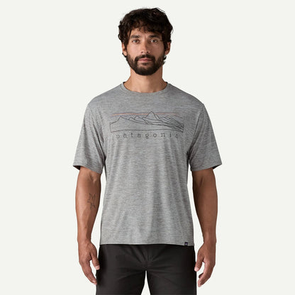 Patagonia Capilene Cool Daily Graphic Shirt Stratapeaks Feather Grey