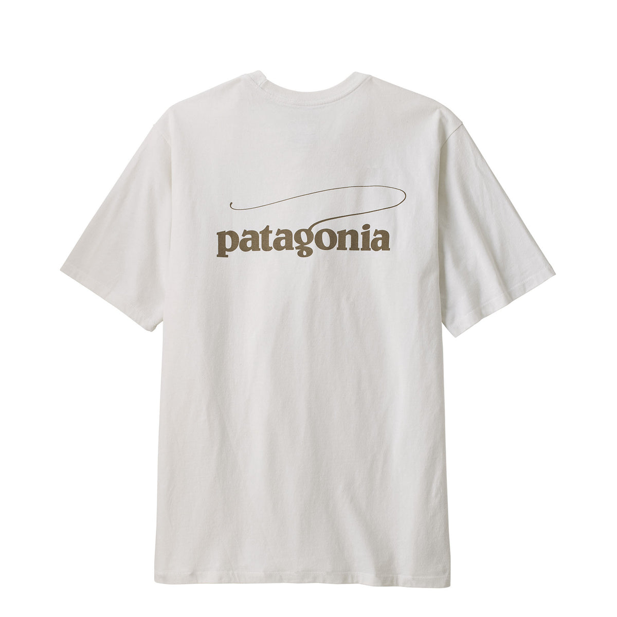 Patagonia Casting Logo Responsibili-Tee Fiber White