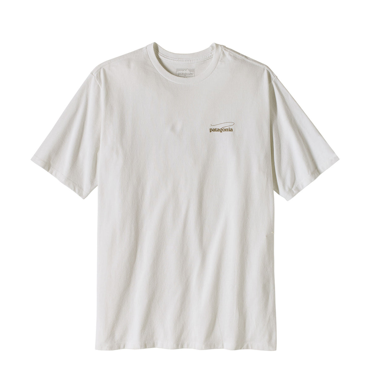 Patagonia Casting Logo Responsibili-Tee Fiber White