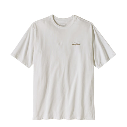 Patagonia Casting Logo Responsibili-Tee Fiber White