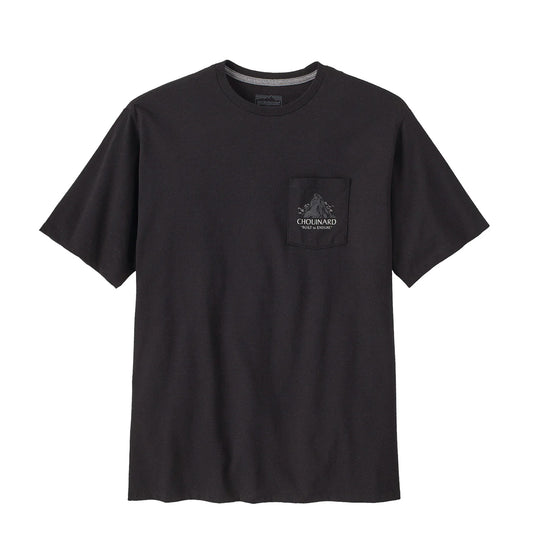 Patagonia Chouinard Crest Pocket Responsibili Tee Ink Black - The Sporting Lodge