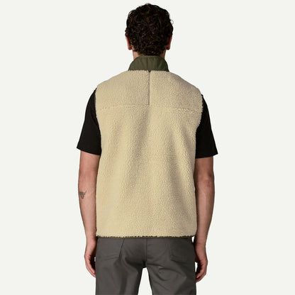Patagonia Classic Retro-X Vest Dark Natural / Basin Green - The Sporting Lodge