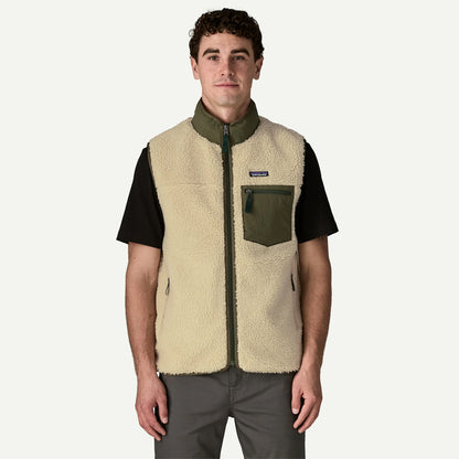 Patagonia Classic Retro-X Vest Dark Natural / Basin Green - The Sporting Lodge