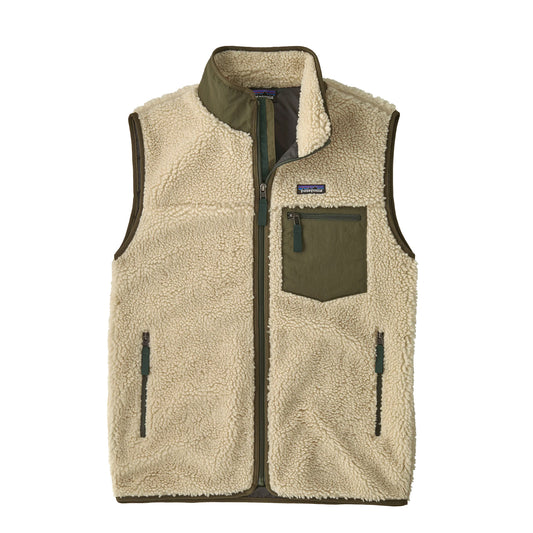 Patagonia Classic Retro-X Vest Dark Natural / Basin Green - The Sporting Lodge