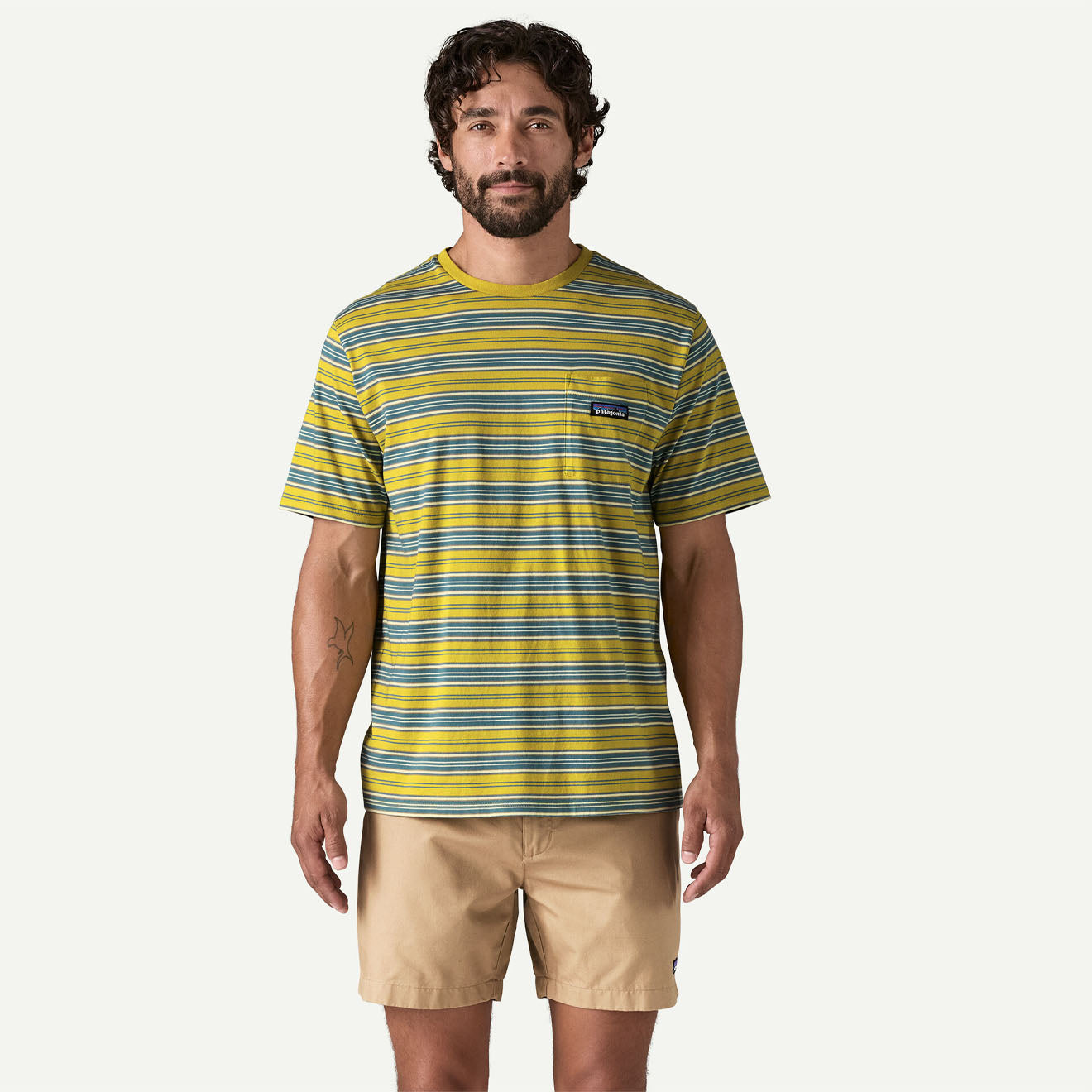 Patagonia Daily Pocket Tee Summer Camp / Bundle Green - The Sporting Lodge