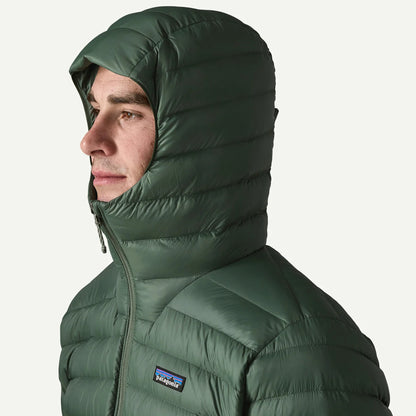 Patagonia Down Sweater Hoody Jacket Treeline Green