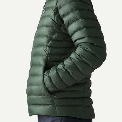 Patagonia Down Sweater Hoody Jacket Treeline Green