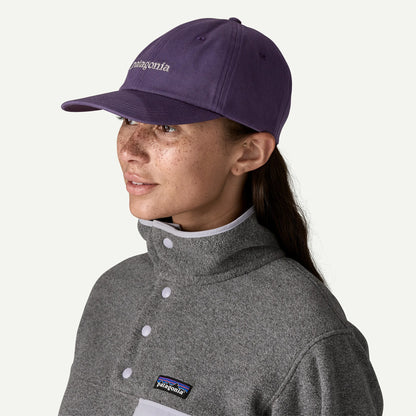 Patagonia Fitz Roy Icon Trad Cap Text Logo Plummet Purple