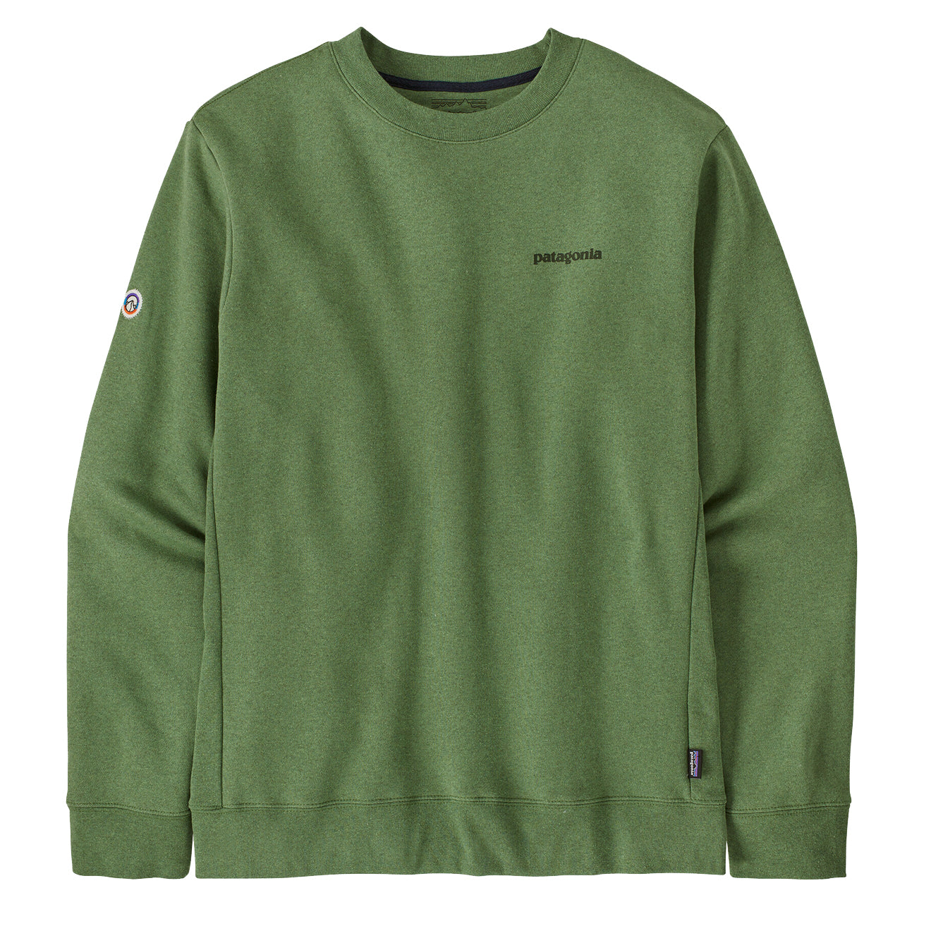Patagonia Fitz Roy Icon Uprisal Crew Sweatshirt Terrain Green - The Sporting Lodge