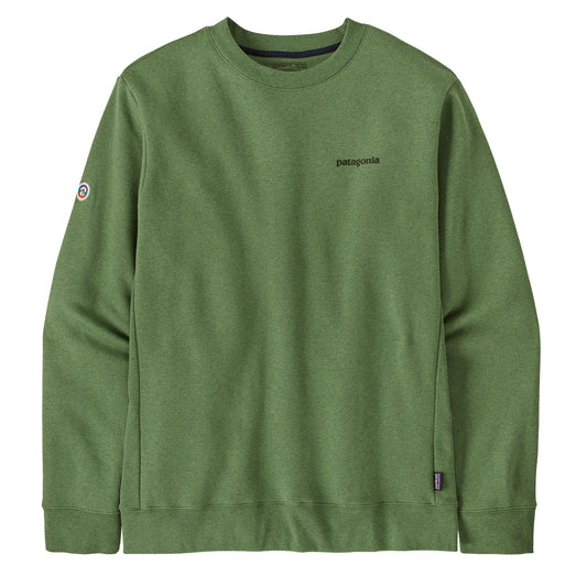 Patagonia Fitz Roy Icon Uprisal Crew Sweatshirt Terrain Green - The Sporting Lodge