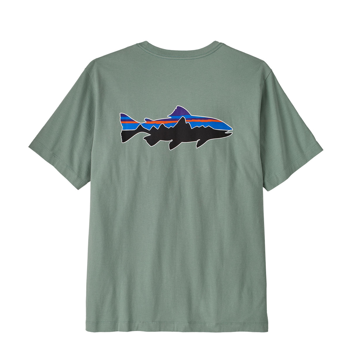 Patagonia Fitz Roy Trout T-Shirt Cover Green