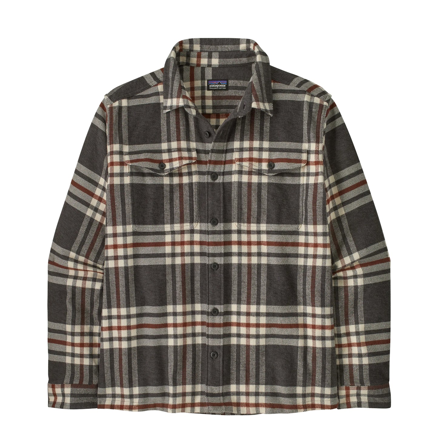 Patagonia Fjord Flannel Shirt Catch Ink Black